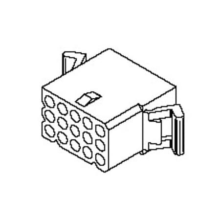 Molex Pin & Socket Connectors 1.57Mm Diameter Standard .062 Pin And Socket Receptacle Housing, 15 39033156